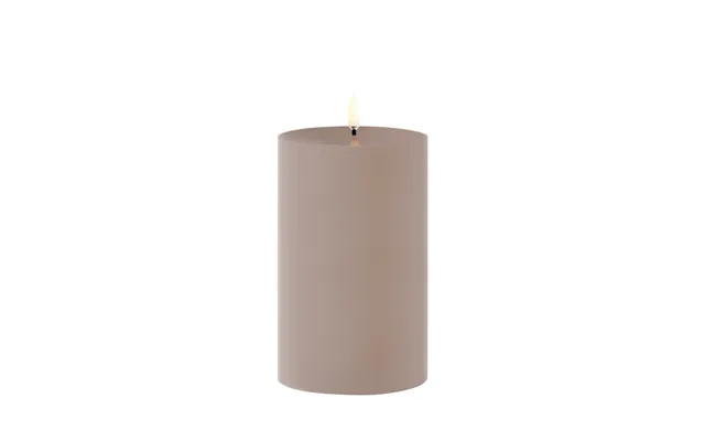 Led Outdoor Pillar Candle, 15 Cm, Sandstone - Uyuni Lighting