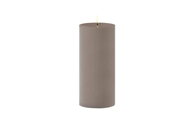 Led Outdoor Pillar Candle, 20 Cm, Sandstone - Uyuni Lighting