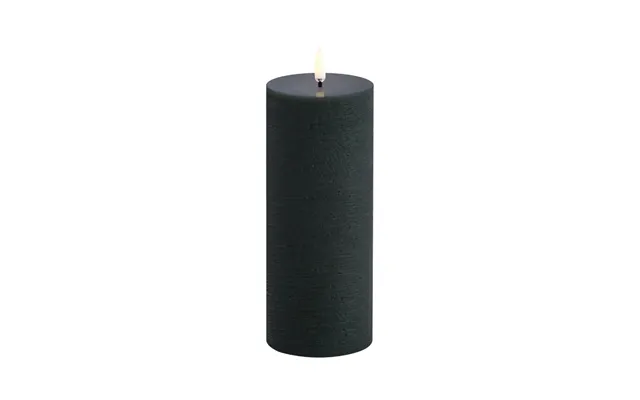 Led Pillar Candle, 20.3 Cm, Pine Green - Uyuni Lighting