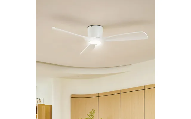 Lucande Smart Led Ceiling Fan Moneno, White, Dc, Tuya - Living Room