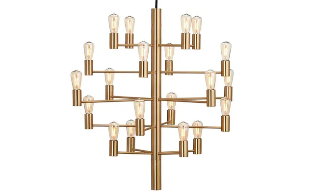 Manola 20 Chandelier Satin Brass - Herstal