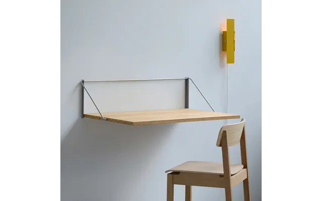 Moebe - Fold-out Desk Wall-mounted Folding Desk, Light Wood, 90cm, Oak