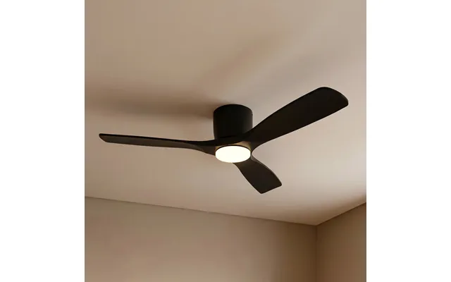 Moneno Smart Led Ceiling Fan, Black, Dc, Tuya - Lucande