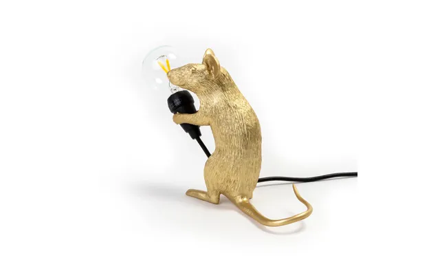 Mouse Lamp Mac Sitting Table Lamp Gold Mouse Lamp Valentine Seletti - Living Room product image