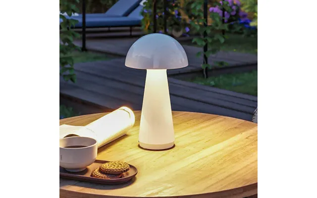 Onzo Portable Table Lamp 3-step-dim Ip44 2700k White Paulmann - Living Room