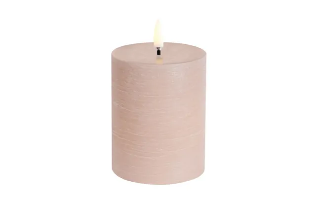 Pillar Led Candle, Beige, Height 10 Cm, Wax - Uyuni Lighting
