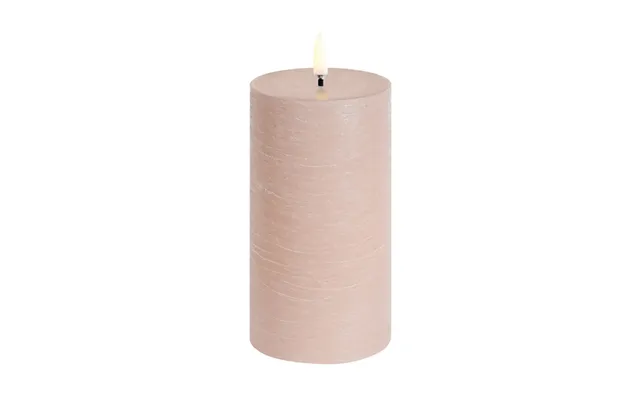 Pillar Led Candle, Beige, Height 15 Cm, Wax - Uyuni Lighting