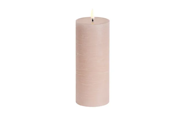 Pillar Led Candle, Beige, Height 20 Cm, Wax - Uyuni Lighting