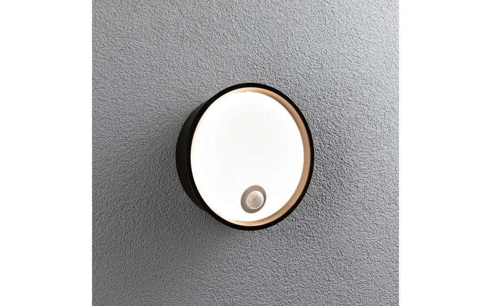 Platomo Outdoor Wall Lamp W Sensor Swr Black Paulmann - Plastic