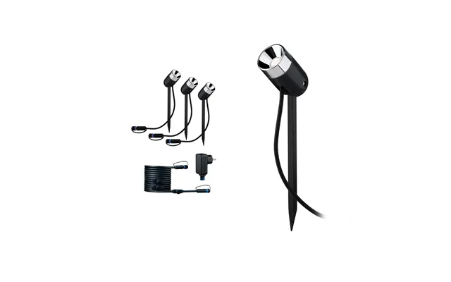 Plug & Shine 3 Led Garden Lamp Pike Ip65 Anthracite Paulmann - Modern product image