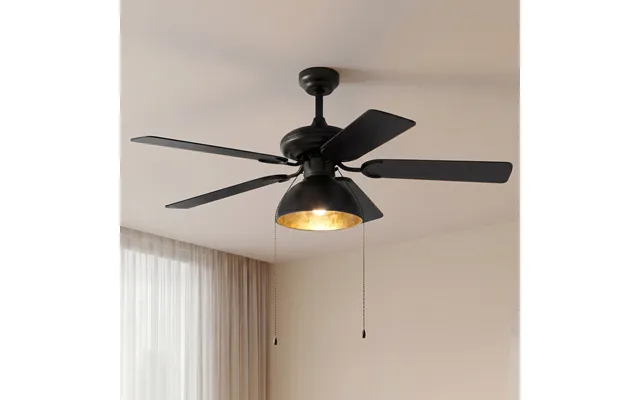 Shamoian Ceiling Fan With Light, Quiet, Ø 130 Cm - Lucande
