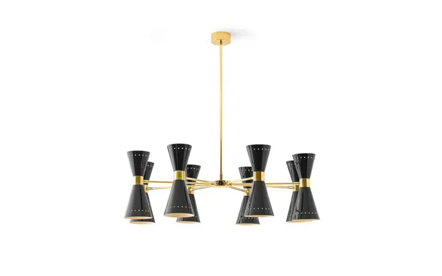 Stilnovo - Megafono Hanging Light, Black, Ø 100 Cm, 16-flg.