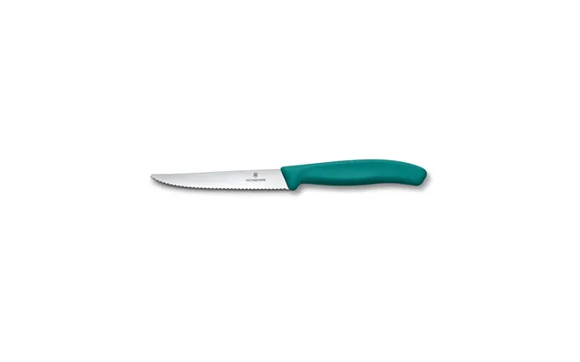 Victorinox Swiss Classic 11cm Serrated Steak & Pizza Knife - Green