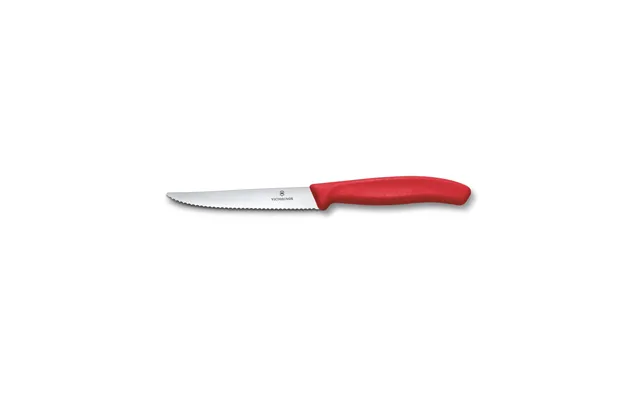 Victorinox Swiss Classic 11cm Serrated Steak & Pizza Knife - Red