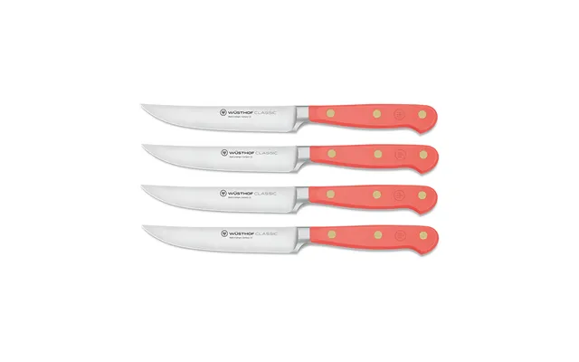 Wüsthof Classic Colour 4-piece Steak Knife Set Coral Peach Wt1061760403