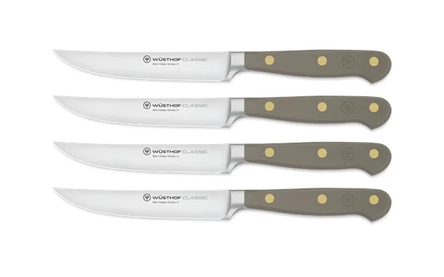 Wüsthof Classic Colour 4-piece Steak Knife Set Velvet Oyster Wt1061760401