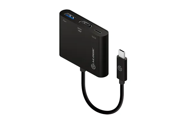 Alogic 10cm Usb-c Multiport Adapter With Hdmi Usb 3.0 Usb-c With Power