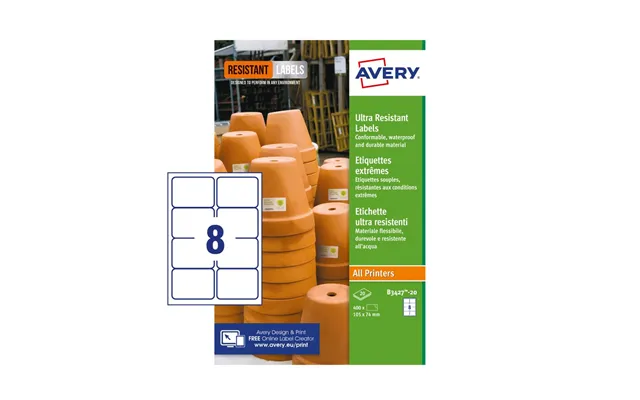 Avery Avery Ul Res Labels 74x105mm Pk160