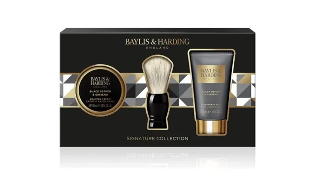 Baylis & Harding Signature Men's Black Pepper & Ginseng Luxury Shave Gift Set