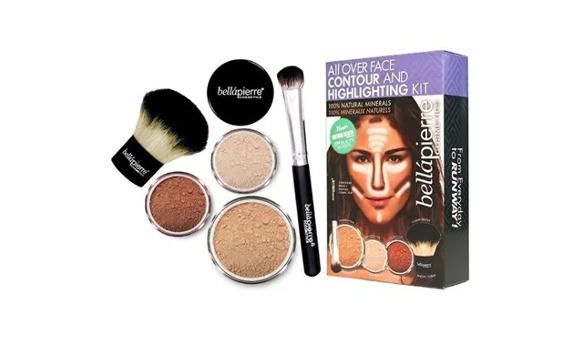 Bellapierre All Over Face Contour And Highlighting Kit - Dark Medium