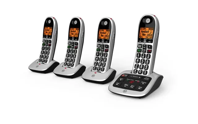 British Telecom Gb1lws00 Dect Telephone Caller Id Black. Silver