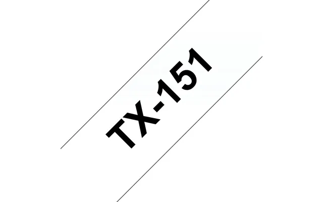 Brother Tx-151 Directlabel Black On Transparent 24mm X 15m For Brother