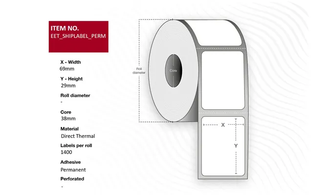 Capture Eet Itemlabel Perm Printer Label