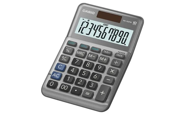 Casio Ms-100fm Calculator Desktop Basic Grey