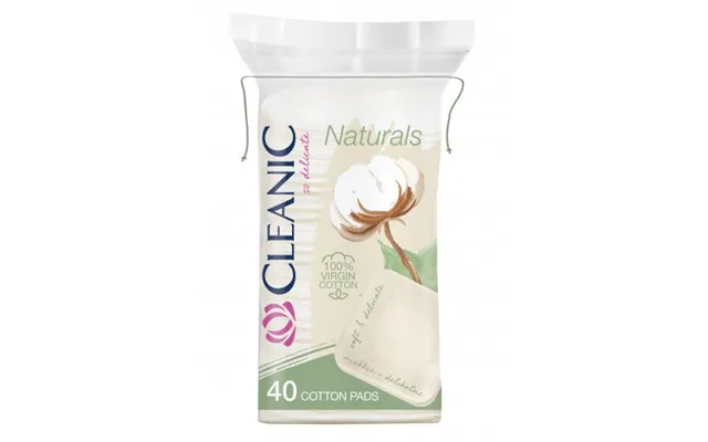 Cleanic Pure Effect Virgin Cotton Square Pads 40vnt.