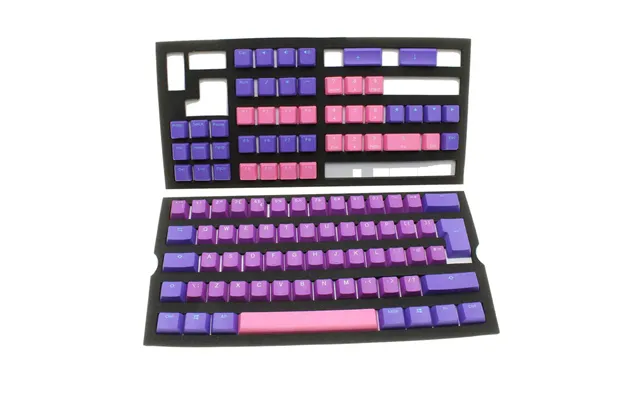 Ducky Ultra Violet Pbt Double-shot Uk Keycap Set Keyboard Cap