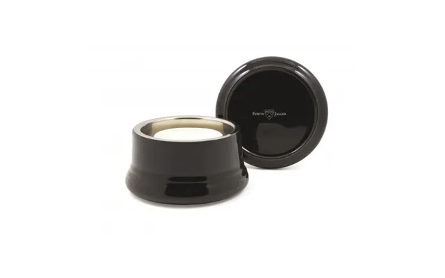 Edwin Jagger Porcelain Shaving Bowl With Lid Black