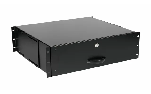 Equip Lockable Drawer 19'. 3u. Ral9005 Black