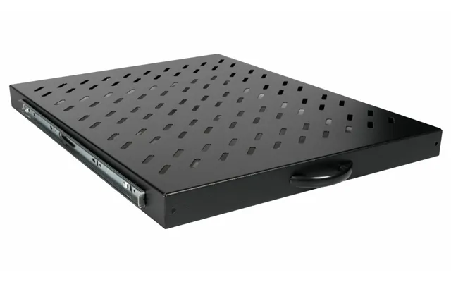 Equip Sliding Shelf 19'. 1u. 800mm. Black