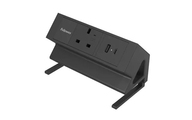 Fellowes Power Desk Type G Clamp Fit 1x230v 1xusb-a 1x Usb-c Socket 2m