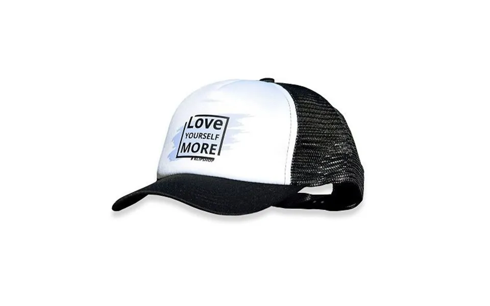 Klipshop Branded Snap-on Hat - Love Yourself More White Blue
