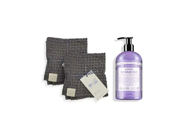 Klipshop Linen Tales Towels And Soap Gift Set Lavender product image