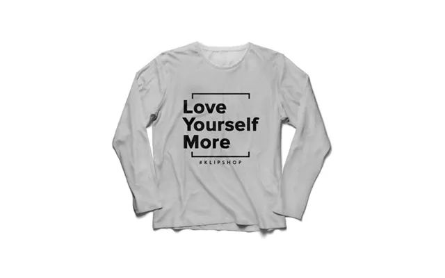 Klipshop Love Yourself More Sweatshirt Gray product image
