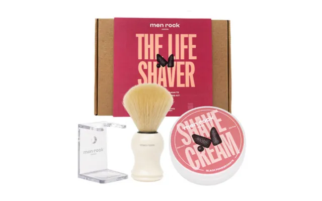 Men Rock The Life Shaver Black Pomegranate Essential Shaving Kit 1 Unit
