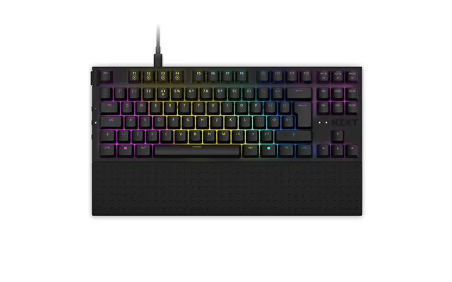 Nzxt Function Tenkeyless Keyboard Universal Usb Qwerty Uk English Blac