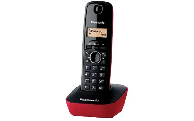 Panasonic Kx-tg1611 Dect Telephone Caller Id Black. Red