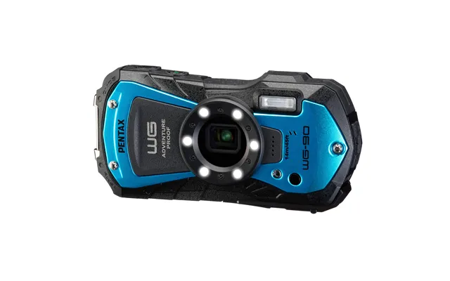 Pentax Wg-90 16mp 5x Zoom Tough Compact Camera - Blue