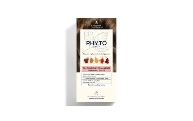 Phyto Permanent Hair Color Without Ammonia 6 Dark Blonde