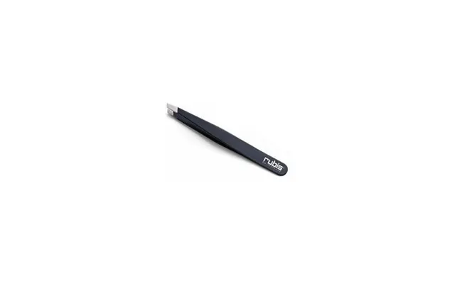 Rubis Slanted Tip Black Tweezers 130