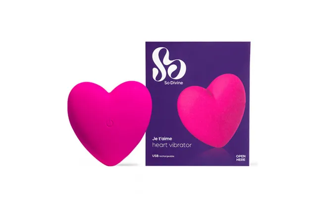 So Divine Je T'aime Heart Vibrator Pink
