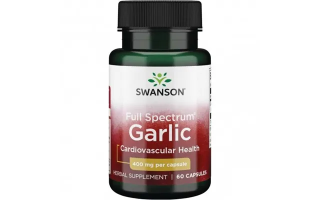 Swanson Full Spectrum Garlic Cardiovascular Health 400mg 60 Caps