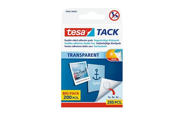 Tesa Tack Transparent 200 Pc S