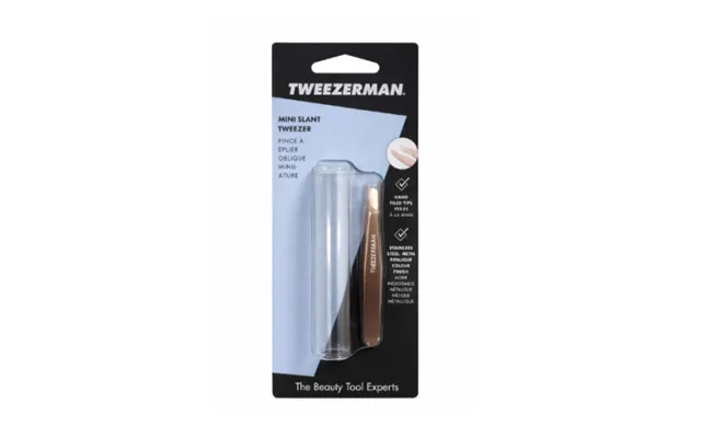 Tweezerman Rose Gold Classic Mini Slant Tweezer 1pcs