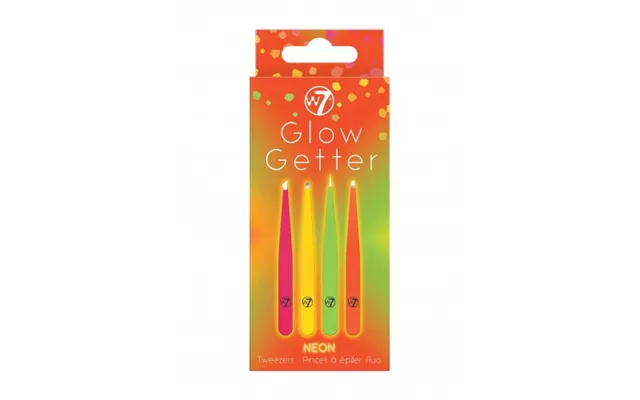 W7 Cosmetics Glow Getter Neon Tweezer Kit Kit