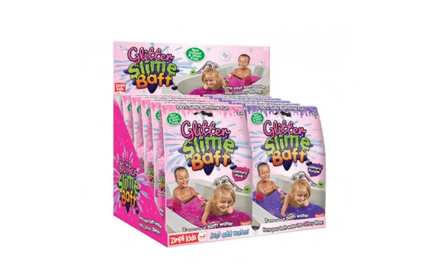 Zimpli Kids Glitter Slime Baff Single Glittery Pink