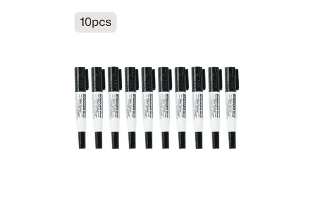Black Whiteboard Markers - 10 Pcs